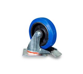 Колеса поворотные c боковым тормозом (резина)