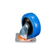 Колесо поворотное из эластичной резины MW150 150 мм