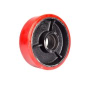 Колесо полиуретановое 160х50 мм без подшипника для тележек гидравлических JC/DF-III/DB/BFC