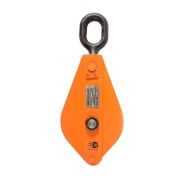 Блок монтажный однорольный с  ушком TOR 1 т с откидной щекой (K)*